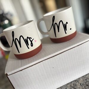 🆕 Mr. and Mrs. Ceramic Mug Set